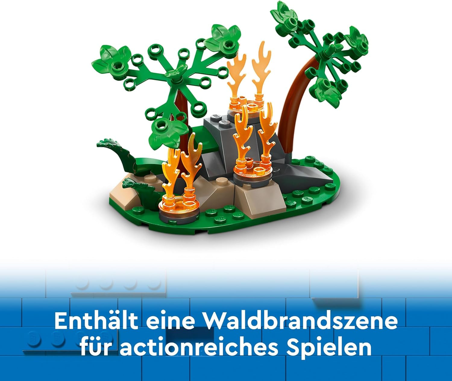 LEGO City Brandslukningsfly, Børnelegetøjsfly brandmandssæt, byggesæt med 3 brandmandsfigurer og branddekoration, fremragende gaveidé til drenge og piger fra 6 år 60413 Byggesæt Besuche den LEGO-Store