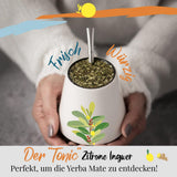 ORIGEENS BIO YERBA MATE MED CITRONE OG INGEFFER 200 G - Den energigivende te I Økologisk Yerba Mate te, uristet, blade, uden stængler og støv