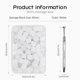 125 Nail Art Schwämme Und 4 Krallen Nail Sponge Metallgreifer Für Ombre Und Gradient Nageldesign, Nagelkunst-Schwamm Pinsel, Maniküre Zubehör Für Nägel, Nail Art Schwämme Für Babyboomer Effekte DIY