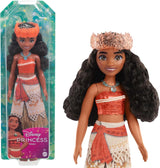 Mattel DISNEY Moana - Artikuleret modedukke med glitteroutfit, aftageligt pandebånd og halskæde, til børn fra 3 år og opefter, HPG68