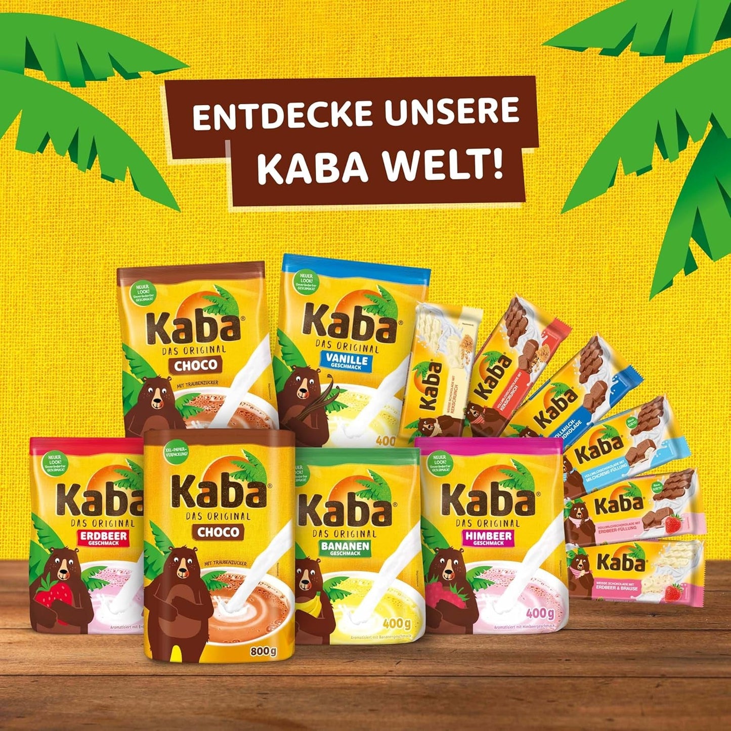 Kaba sødmælk og mælkecreme chokoladefyldt chokoladebar 90 g bar smeltende chokolade med letmælk creme og Kaba original smag (pakke med 2)