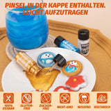 Essbarer Glitzer - 3 Torten Kuchen Deko Essbare, Metallic Lebensmittelfarbe Flüssiges, Spiselig Glitter Für Muffin, Cocktail, Marshmallows - 10Ml Naty Shop