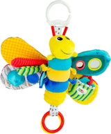Lamaze "Freddie the Firefly" Clip & Go Baby-legetøj, højkvalitetslegetøj til småbørn, clip-on-legetøj til at styrke forholdet mellem forældre og barn, fra 0 måneder, flere farver Bebe Toys Naty Shop Freddie Firefly
