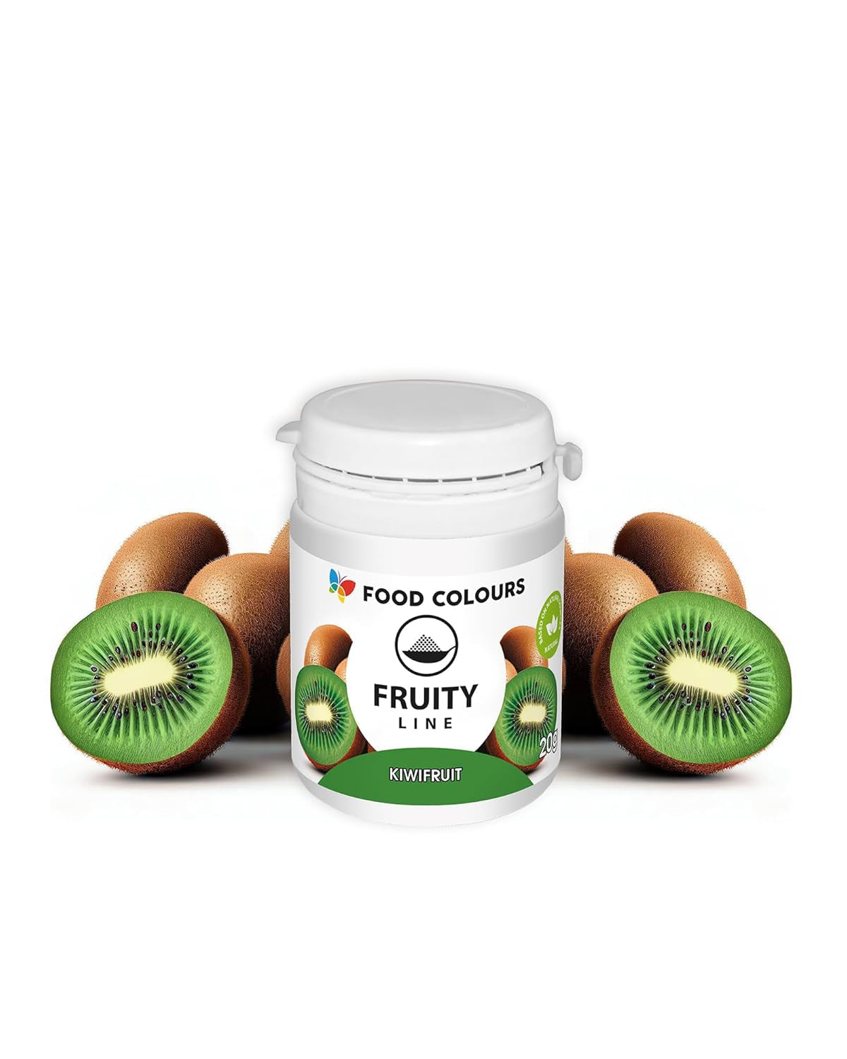 Madfarvepulver naturlig farve Fruity Line BLUEBERRY 20G naturligt farvepulver til cremer glasur svampdej i pulverform madfarve til drinks gelé