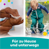 Pampers Fresh Clean vådservietter, 12 pakker med 52 servietter, 624 servietter i alt, let duft, også velegnet til hænder og ansigt
