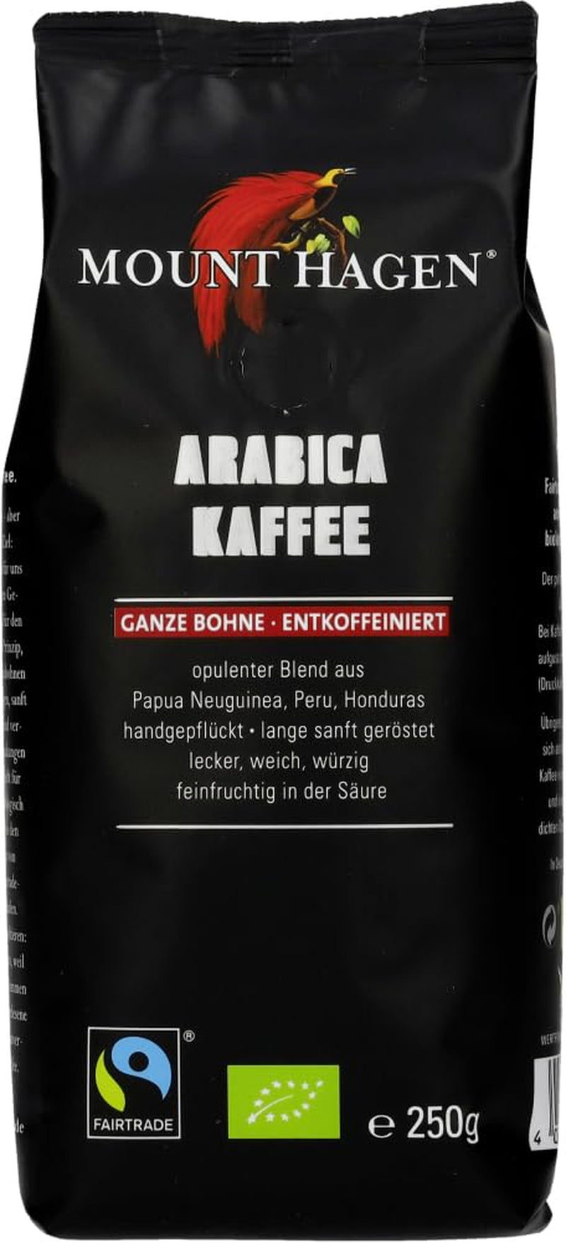 Ristede koffeinfri kaffebønner, 6 x 250 g
