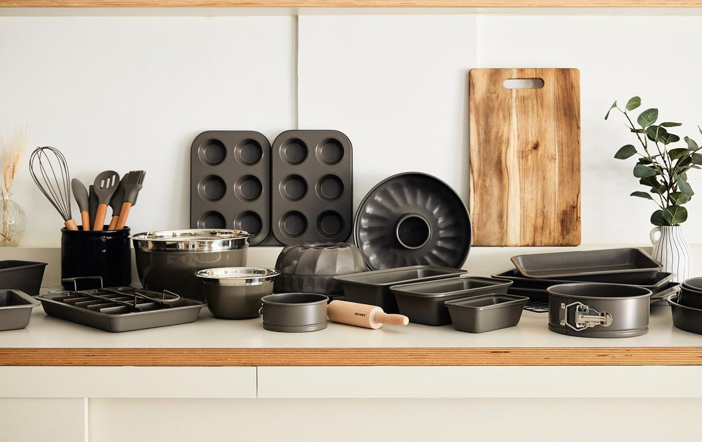 BERGNER BAKING LOVERS - Sæt Von 2 X 6 Kop Muffinformen - Kohlenstoffstahl Mit Ilag Essential, PFOA Frei, Leicht Zu Reinigen Forme og bakker til bagning Naty Shop