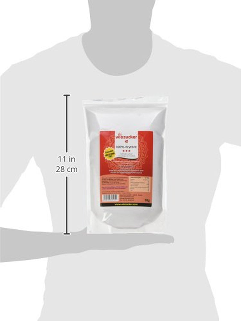 Erythritol, 1Er Pakke (1 X 1 kg) 1000 gram sødemidler Naty Shop