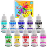 DecorRom, sæt med 10 flydende madfarver, 10 x 10 ml Naty Shop Standardtitel