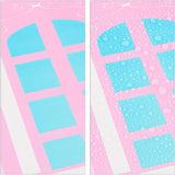 Relaxdays modulopbygget hylde til børneværelser, prinsesseslotsdesign, plastik, gør-det-selv-skab med låger, HL: 128 x 110 x 37 cm, pink