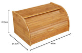 54118 Brødkurv, bambus 40 x 26 x 20 cm, brun, 40,x 27,5 x x 21,5 cm Madkasser Naty Shop