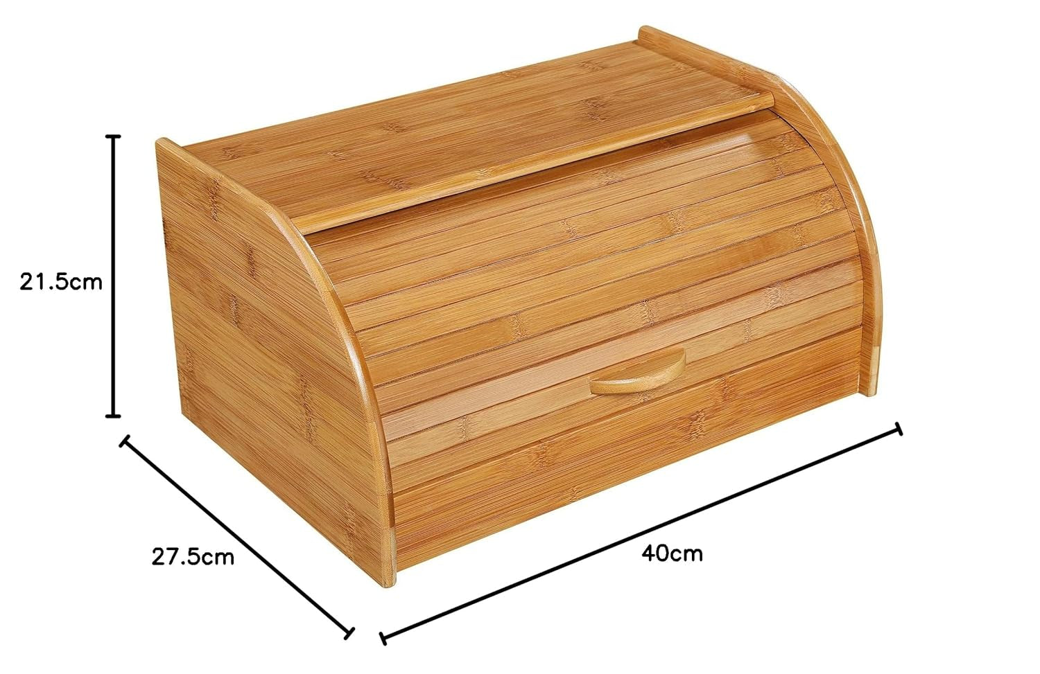 54118 Brødkurv, bambus 40 x 26 x 20 cm, brun, 40,x 27,5 x x 21,5 cm Madkasser Naty Shop