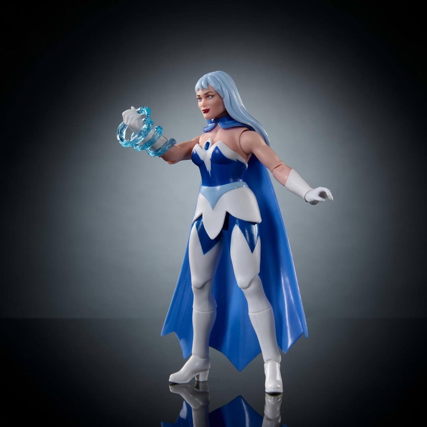 Masters of the Universe Origins Action Figure Cartoon Collection Frosta, ca. 14 cm høj, fra 1980'ernes tv-serie, magtens prinsesse med iskraft, detaljeret design og kappe, JBM87 Actionfigurer Naty Shop