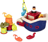 B. legetøj 13 stykker badekar legetøj til børn med båd, stabelglas, fisk, fiskelegetøj til børn badekar fra 1 år Legetøj Bebe Naty Shop Standard titel