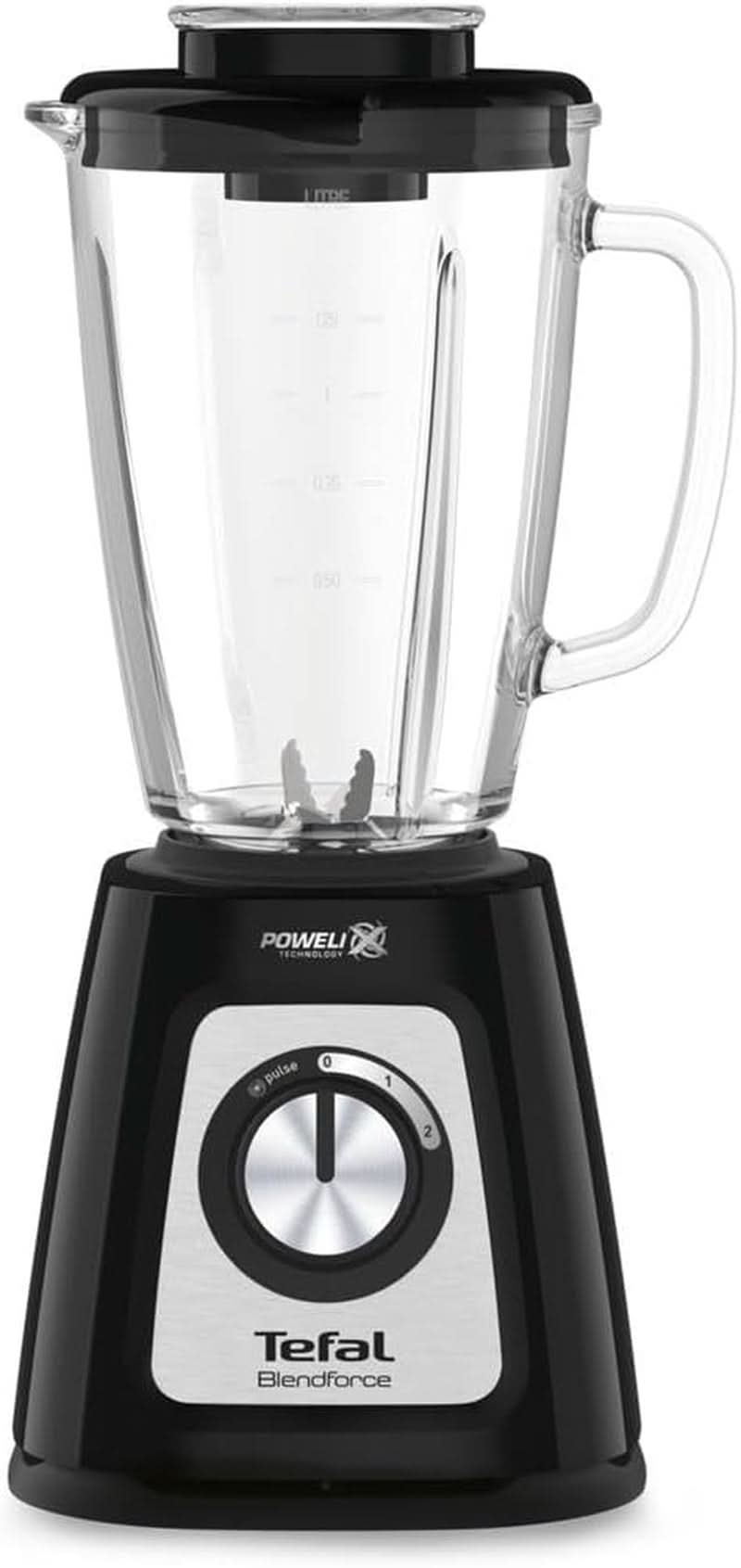 Tefal BL435831 BL4358 Standmixer, glas, 1,75 liter, Schwarz Kitchen Naty Shop