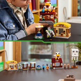 LEGO Minecraft Ghast Balloon Attack - Gamerlegetøj til børn - Videospilbyggesæt med hus, kylling og Golem - Filmvarer til drenge 10+ - 21273 Byggesæt Beuche den LEGO-Store