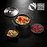 Fissler Adamant, serveringsgryde, aluminium, non-stick, høj kant, ridsefast - Induktionsgryder og pander Naty Shop