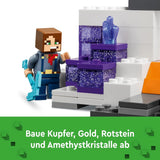 LEGO Minecraft Badlands Mine Videospil Minelegetøjssæt til drenge og piger i alderen 8+ Sjov byggeklodser Eventyrsæt Fødselsdagsgave 21263 Byggesæt Besuche den LEGO-Store
