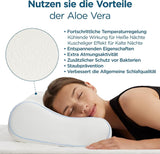 ORTHOVERSE ortopædisk pude - nakkestøttepude, sovepude, pude, memory foam pude, pude, nakkesmerter pude - højdejusterbar, aloe vera betræk, lægehjælp Naty Shop Cervical Ortopædiske puder
