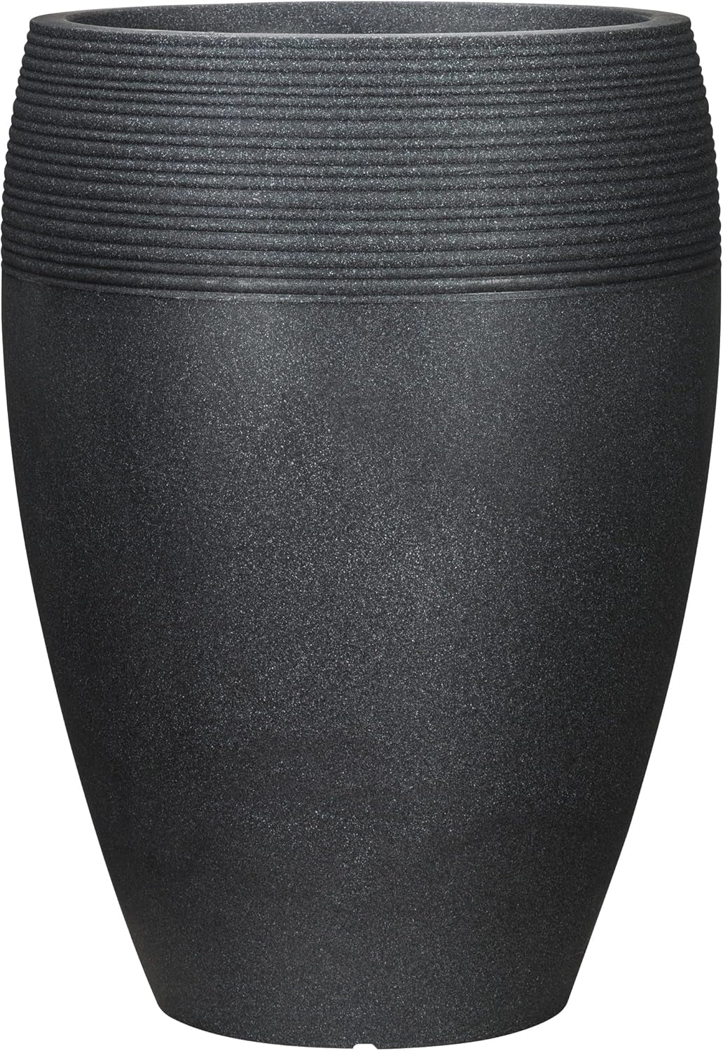 Scheurich Lineo, plastikkasse, sort granit, diameter 30 cm, højde 24,1 cm, volumen 11 l.
