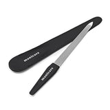 Neglefil Foret Naturlig & Kunstig Neglefil Dobbeltsidet Medium Grit Stærk Heavy Duty Hjemmesalon Professionel Manicure Pedicure 2 Stk