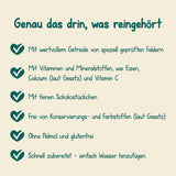 Milupa Stracciatella Mælkegrød - Glutenfri, palmeoliefri babykorn - Fri for konserveringsmidler og farvestoffer - Fra 8 måneder - 4 x 400 g
