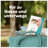 Pampers Sensitive Wet Wipes, 6 pakker á 80 servietter = 480 servietter, uparfumerede, til skånsom, skånsom rengøring