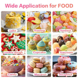 Sort gel-madfarve - 40 g gelébaseret madfarve, sukkerfri madfarve, højkoncentreret, til bagning af kager, makroner, glasur, fondant, småkager, donuts