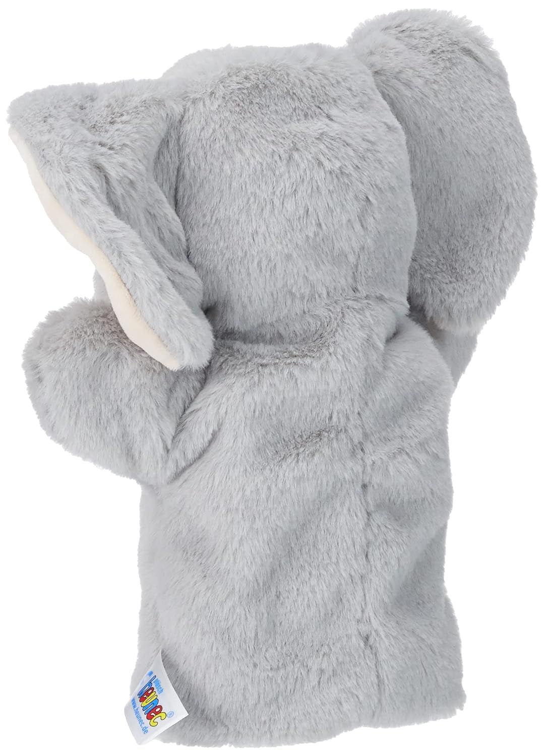 394070 Hånddukke elefant, grå Legetøj Bebe Naty Shop