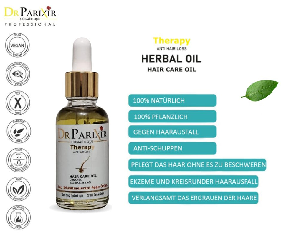 Dr Parixir Anti-Hair Loss Serum - Effektiv opløsning med olivenolie og rosmarin, 30ml | Reducerer hårtab og styrker hårrødderne Naty Shop Hair Care