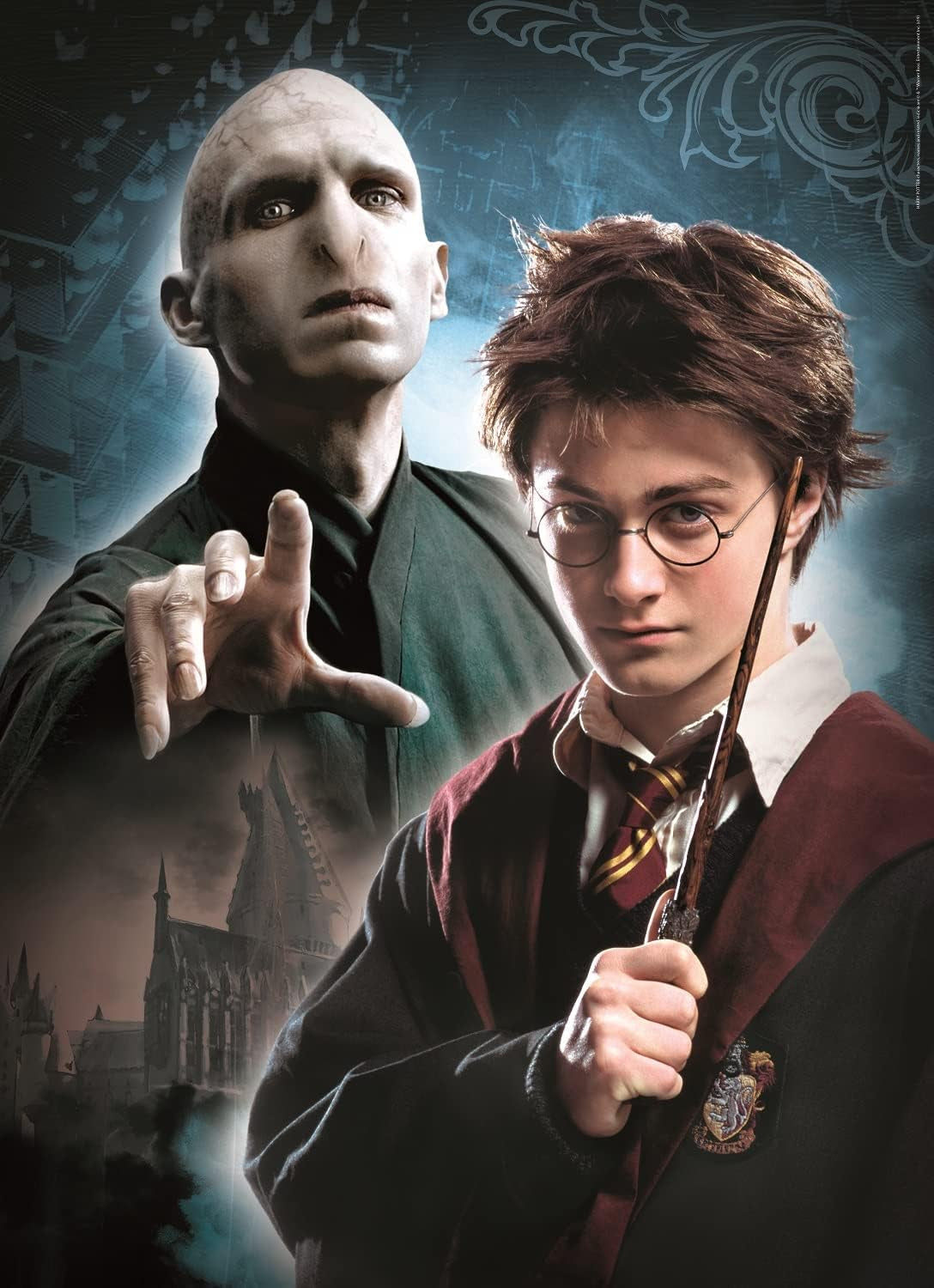 Clementoni 61884 Harry Potter - 3 x 1000 brikker fra 9 år gammel, farverigt puslespil for voksne med dristige farver, færdighedsspil for hele familien, god gaveidé-puslespil Naty Shop