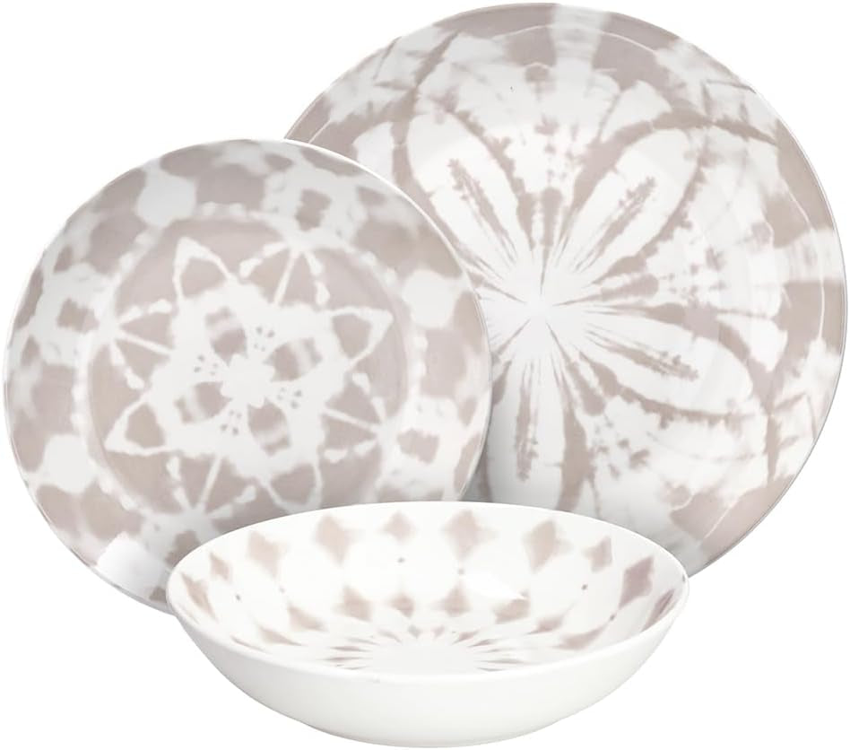 Mallorca, servicesæt til 6 personer, 18 dele, porcelæn, beige