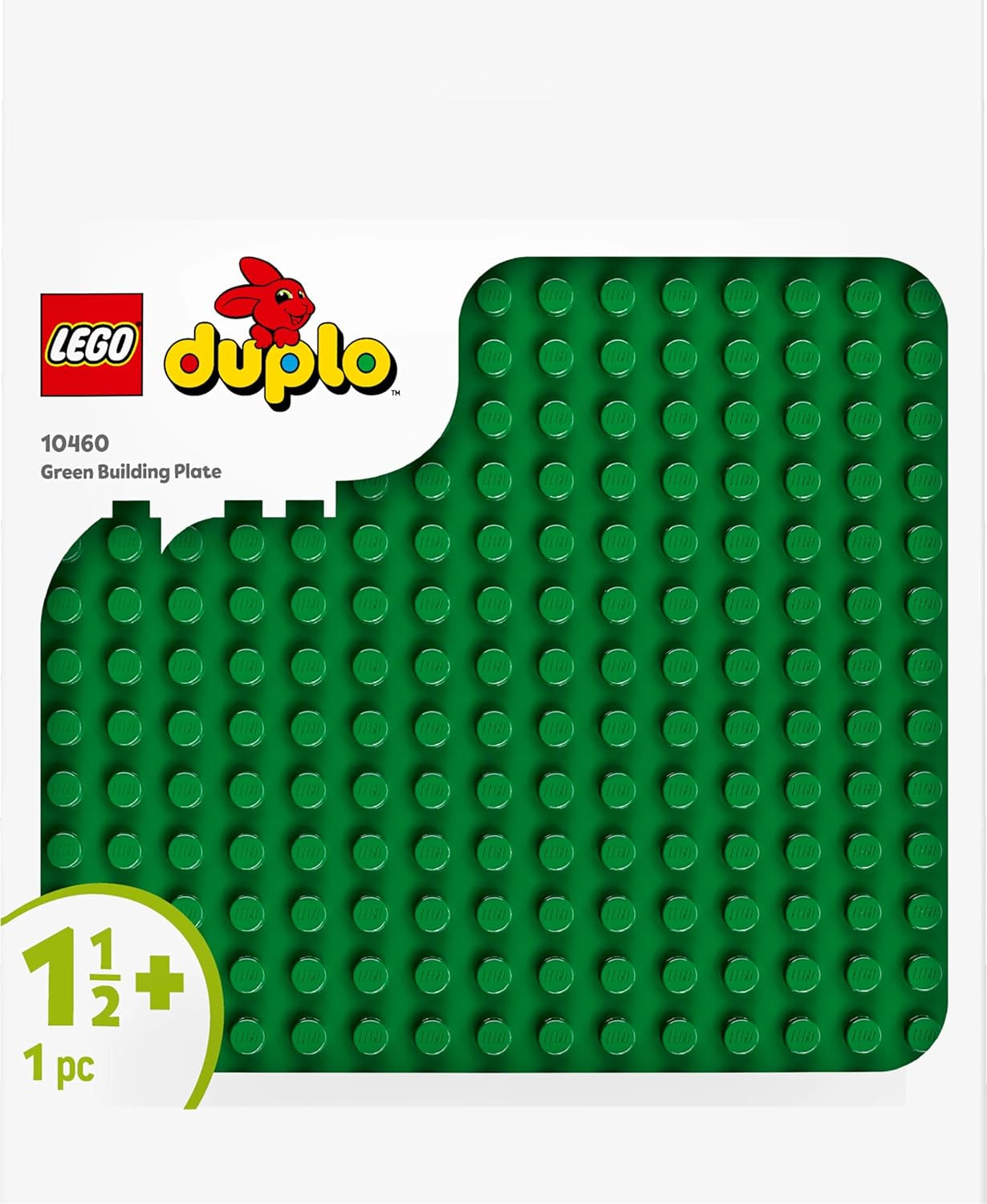 LEGO DUPLO byggeplade i grøn, Byggelegetøj til småbørn fra 18 måneder, Til visning af modeller, Giver førskolebørn mulighed for at bygge kreativt og lege fantasifuldt, Pædagogisk legetøj 10460 Byggesæt Besuche den LEGO-Store