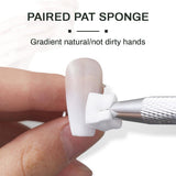 100 Stück Nail Art Schwamm Mit Metallgreifer, Sponge Brush Applicator, Sponge Nagel Pinsel, Maniküre Zubehör Für Nägel, Um Eine Varaudzen Von Gradient Nail Art Patterns Zu Ersetlen