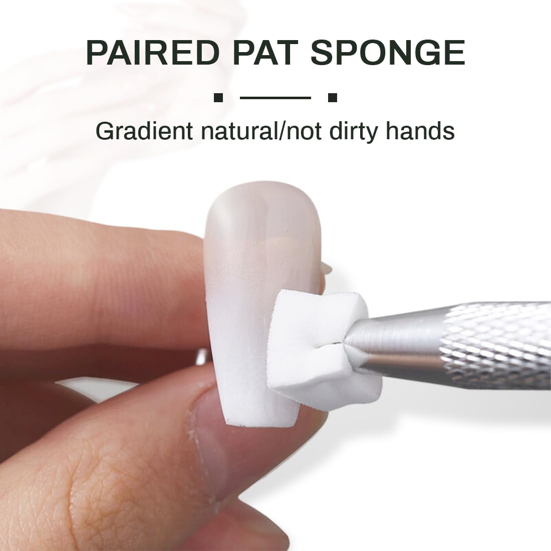 100 Stück Nail Art Schwamm Mit Metallgreifer, Sponge Brush Applicator, Sponge Nagel Pinsel, Maniküre Zubehör Für Nägel, Um Eine Varaudzen Von Gradient Nail Art Patterns Zu Ersetlen