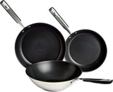 Pande i rustfrit stål med non-stick belægning - velegnet til induktion, med behageligt håndtag - 28 Cm Gryder og pander Naty Shop 24/28/28 Cm Pan Set
