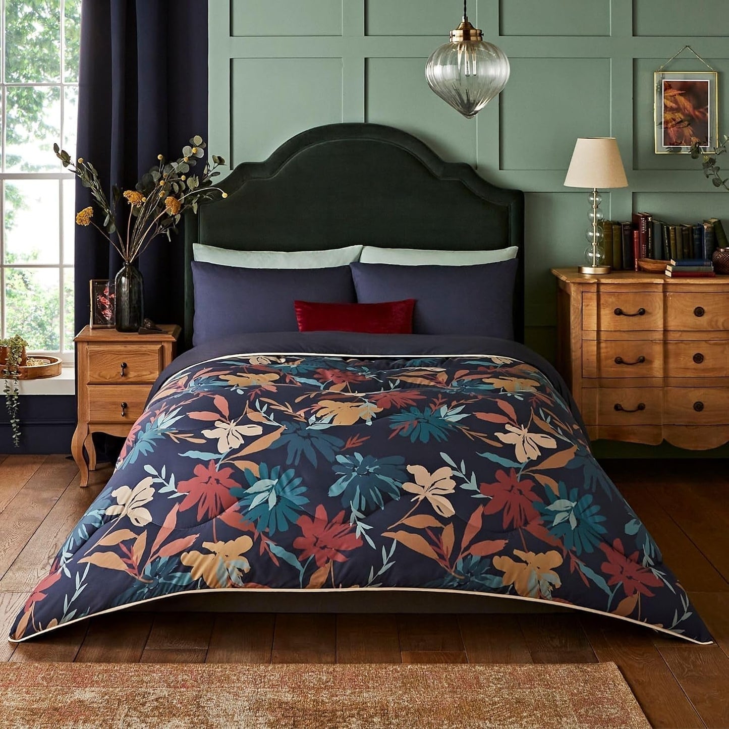 Night Lark Hyggeligt Sherpa Fleece tæppe, Klassisk Rød Tartan, 9 Tog, Luksuriøs, Fluffy, Tykk Og Vendbar, Perfekt Til Sofa, Seng, Sofa, Sofa. Hypoallergen, kan maskinvaskes, Størrelse: Senge og dyner Night Lark Autumn Flowers Enkeltseng
