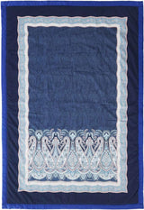 BASSETTI ternet bomuld SABBIONETA farve BLÅ B3 str. 135X190 Dyner og dyner Naty Shop Blå 135X190