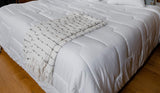 COLAS NORMAND Antimide og antibakteriel quilt, let, 200 X 200 cm, langtidsholdbar effekt, perfekt hygiejne, mikrofiber, blød og behagelig, vaskbar, fransk, hvid 53130248 Naty Shop Dyner og dyner