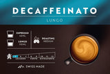 Café Royal Lungo Decaffeinato – Nespresso®-kompatible kaffekapsler, 100 % Arabica, Intensität 5/12, Rainforest Alliance, koffeinfri, 100 kapsler