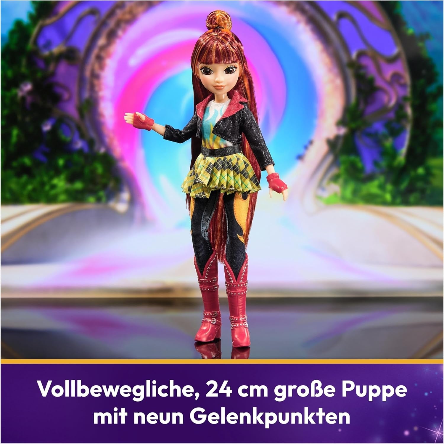 Unicorn Academy Valentina Doll - den originale dukke fra den populære Netflix-serie, er 24 cm høj og har 5 tilbehør til fantasifuldt rollespil, til børn fra 4 år og opefter