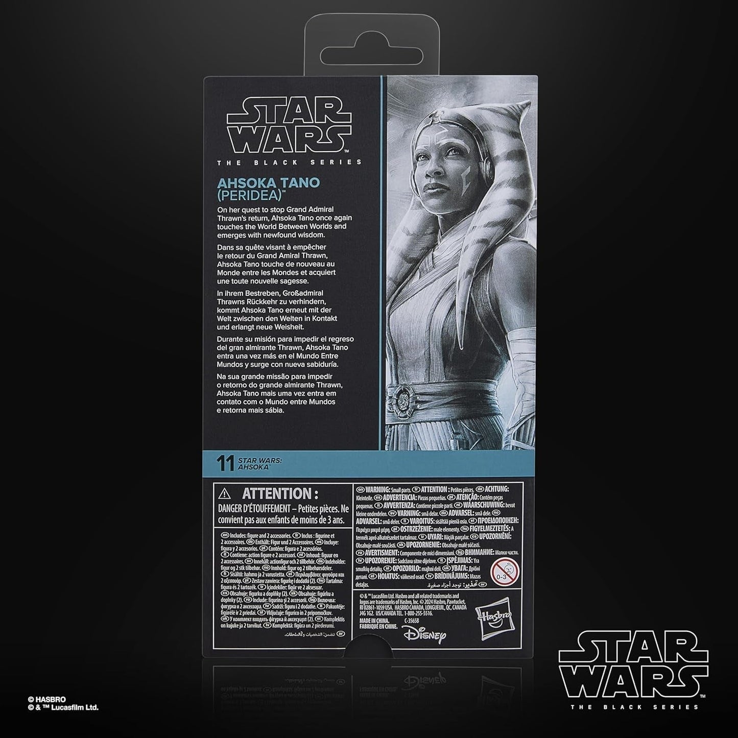 Star Wars Black Series Ahsoka Tano (Peridea), Ahsoka samleobjekt actionfigur, 15 cm actionfigurer Naty Shop