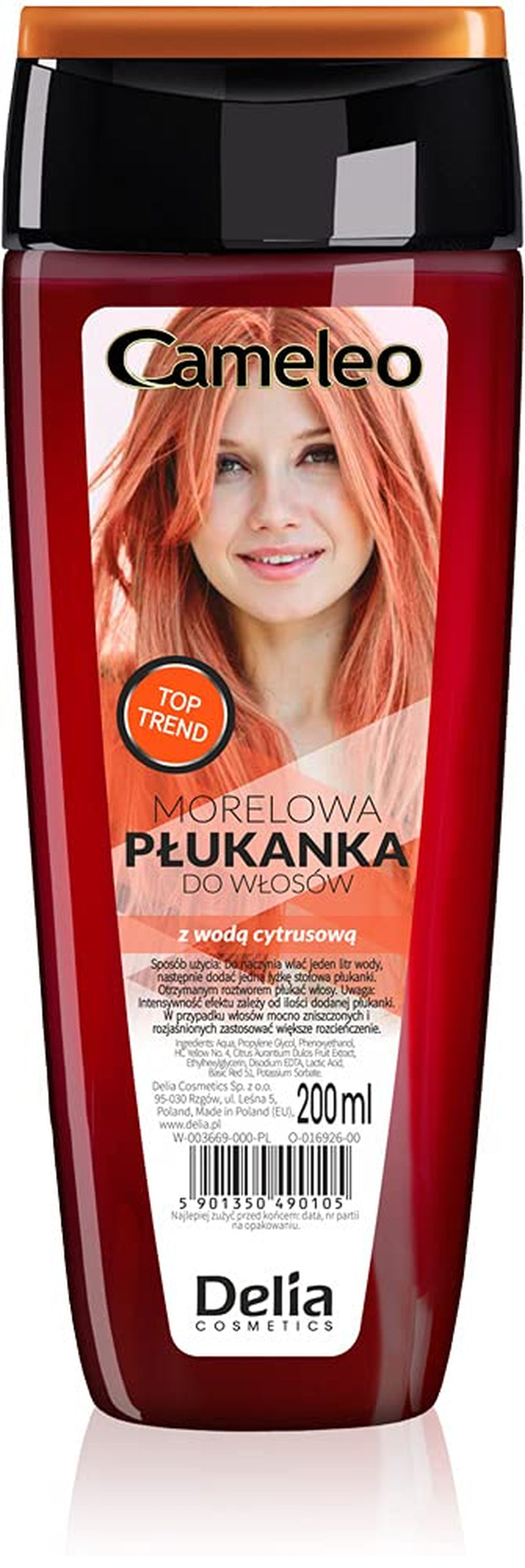 Cameleo - Rose Water Pink Hair Tonic No Yellow Tint Semi Permanent Hårfarve - Til blondt og gråt hår - Farve & pleje - Parabenfri | 200 ml Naty Shop Hair Dye Ny version - Abrikos 200 Ml (1 pakke)