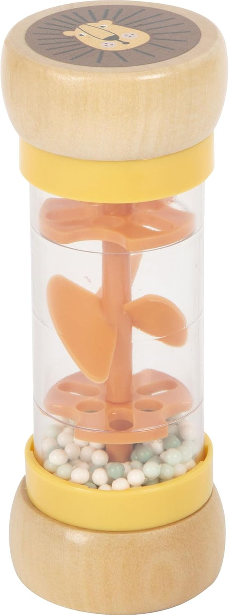 Small Foot rainmaker rangle "Safari", fascinerende sanselegetøj i træ, til børn fra 6 måneder, 12458 Baby Toys Naty Shop Rattle Rainmaker