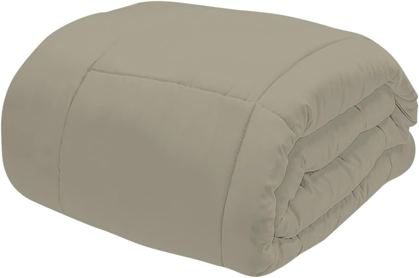 Italiensk sengetøj, vinterdyne, taupe/creme, 250X200Cm Dyner og dyner Naty Shop