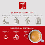 AVANTI Julietta Espresso kaffebønner, 500 g, 70% Arabica 30% Robusta, traditionel tromleristning