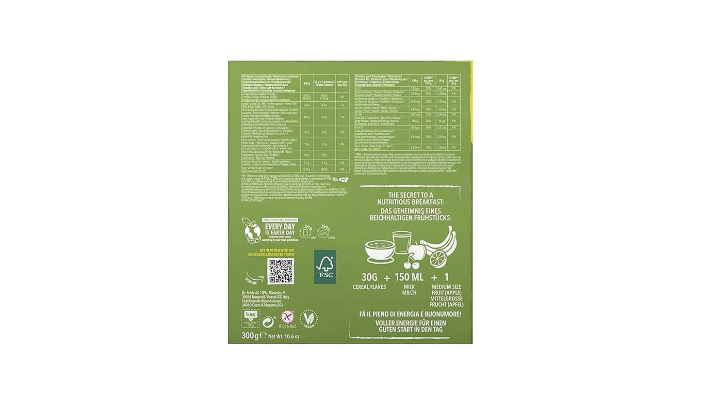 Glutenfri kornflager 300 gram, pakke med 8 Cereale Naty Shop