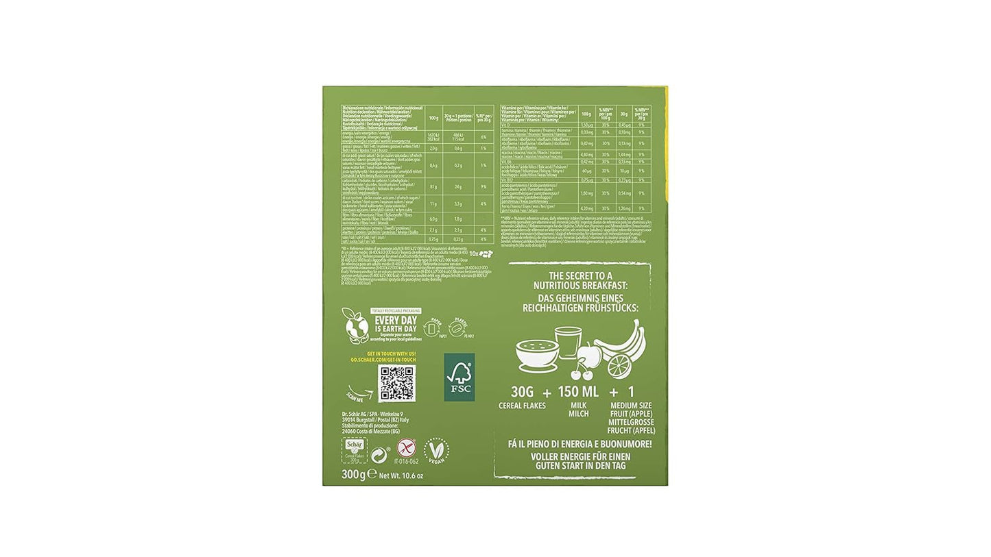 Glutenfri kornflager 300 g, pakke med 8