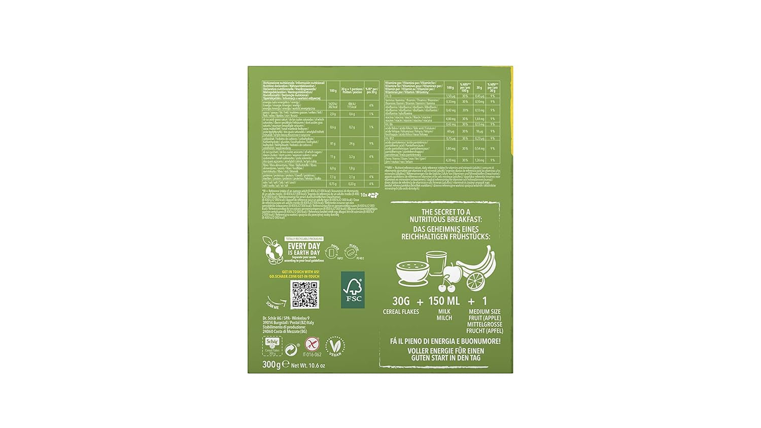 Glutenfri kornflager 300 g, pakke med 8