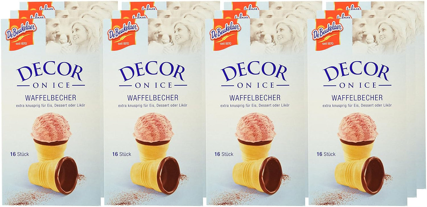 Debeukelaer Decor on Ice - Vaffelpakker, pakke med 12 (12 x 60 g)